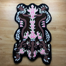 Load image into Gallery viewer, HAND MADE Cerberus BROWN RUG 4 FOOT
