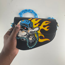 Load image into Gallery viewer, -Hand Painted Tengu Saddle Bag-