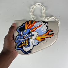 Load image into Gallery viewer, -Hand Painted Dragon Saddle Bag-
